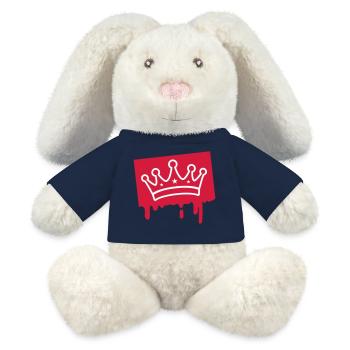 Krone Symbol - MiniFeet® RecycelHase® Creme - French Navy - Vorne