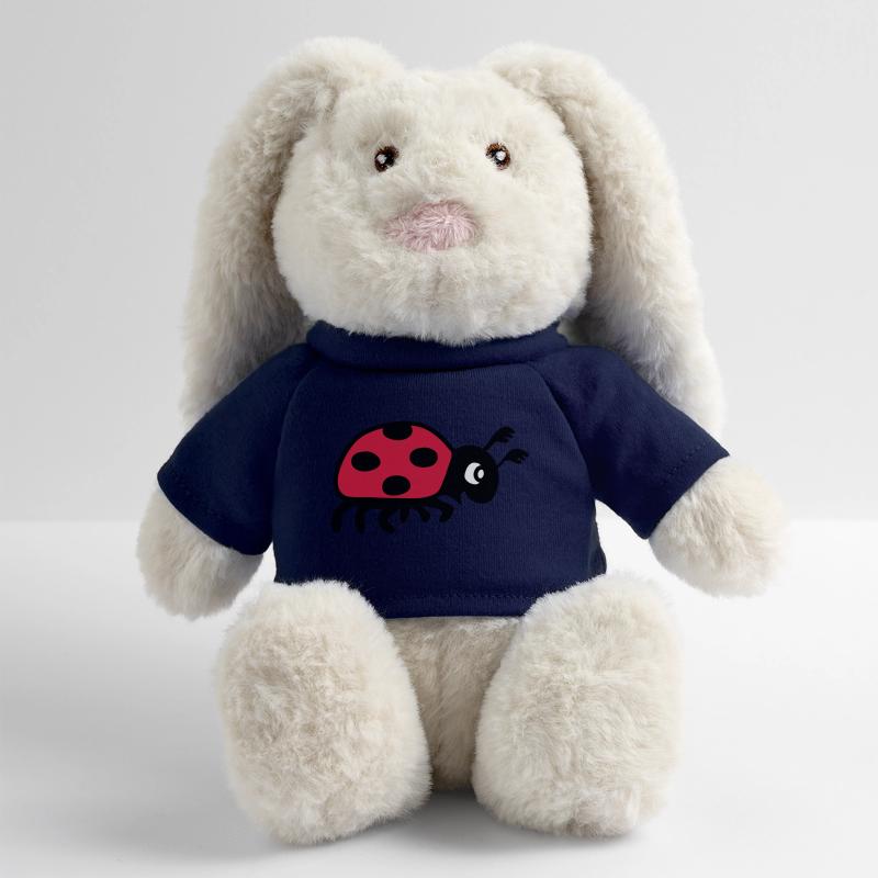 coccinelle coléoptère Lapin en peluche recyclé MiniFeet® Crème