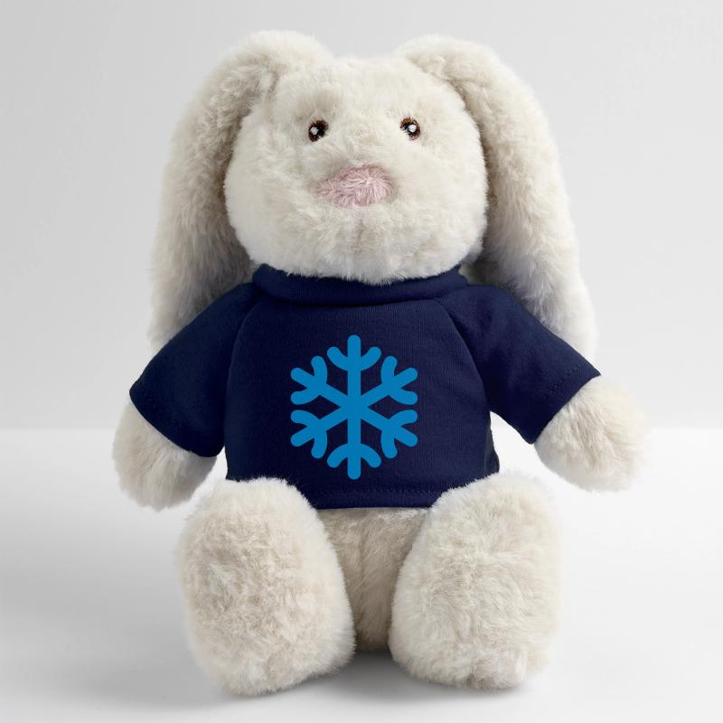 Flocon de neige / flocon de neige Lapin en peluche recyclé MiniFeet® Crème