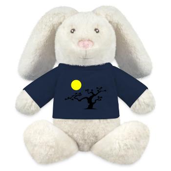 Japanese Tree - MiniFeet® RecycelHase® Bunny Cream - french navy - Front