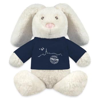 Torgelow Silhouette und Siegel - MiniFeet® RecycelHase® Creme - French Navy - Vorne