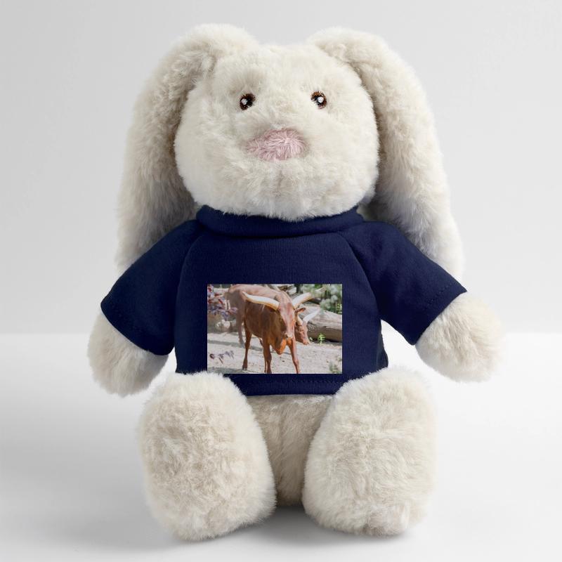 Ankole-Watusi oder Ankole Longhorn Watussirind MiniFeet® RecycelHase® Creme