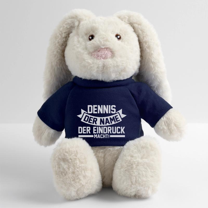 First name Dennis MiniFeet® RecycelHase® Bunny Cream