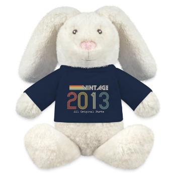 Episch & Legendär Geboren 2013: 11-jähriges Jubiläum - MiniFeet® RecycelHase® Creme - French Navy - Vorne