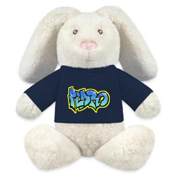 PEDRO GRAFFITI NAME PRINT Pedro First Name - MiniFeet® RecycelHase® Bunny Cream - french navy - Front