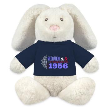 Leben mit Sinn seit 1956 - 69 Jahre - MiniFeet® RecycelHase® Creme - French Navy - Vorne