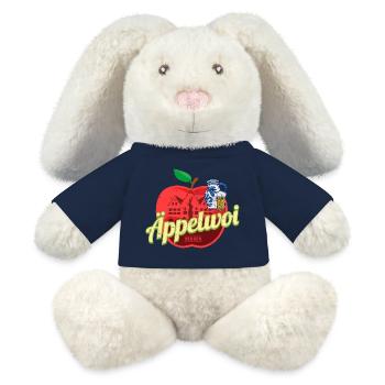 Äppelwoi Frankfurt Deutschland Ebbelwoi Souvenir - MiniFeet® RecycelHase® Creme - French Navy - Vorne