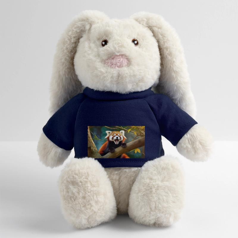 Des animaux mignons qui se détendent – panda roux Lapin en peluche recyclé MiniFeet® Crème