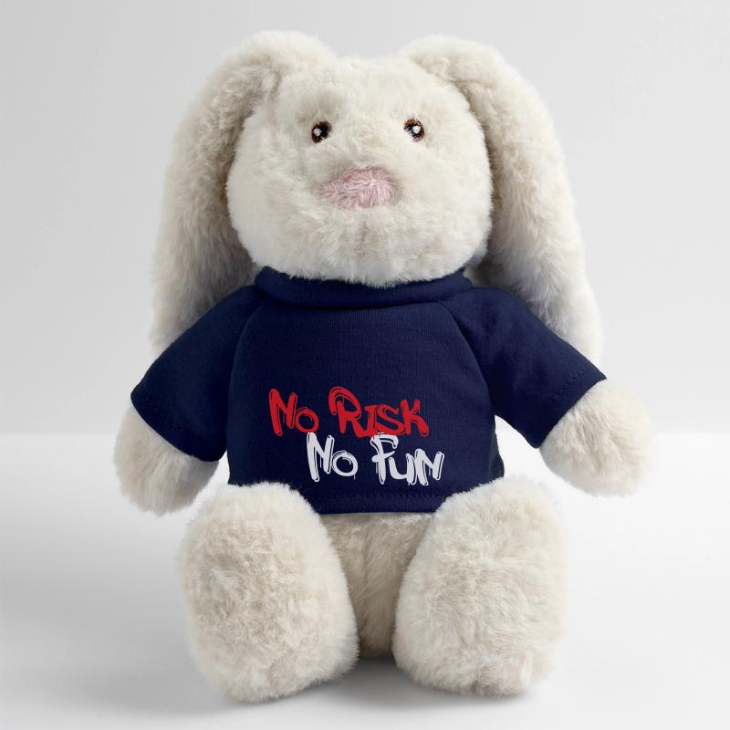Pas de risque, pas de plaisir Lapin en peluche recyclé MiniFeet® Crème