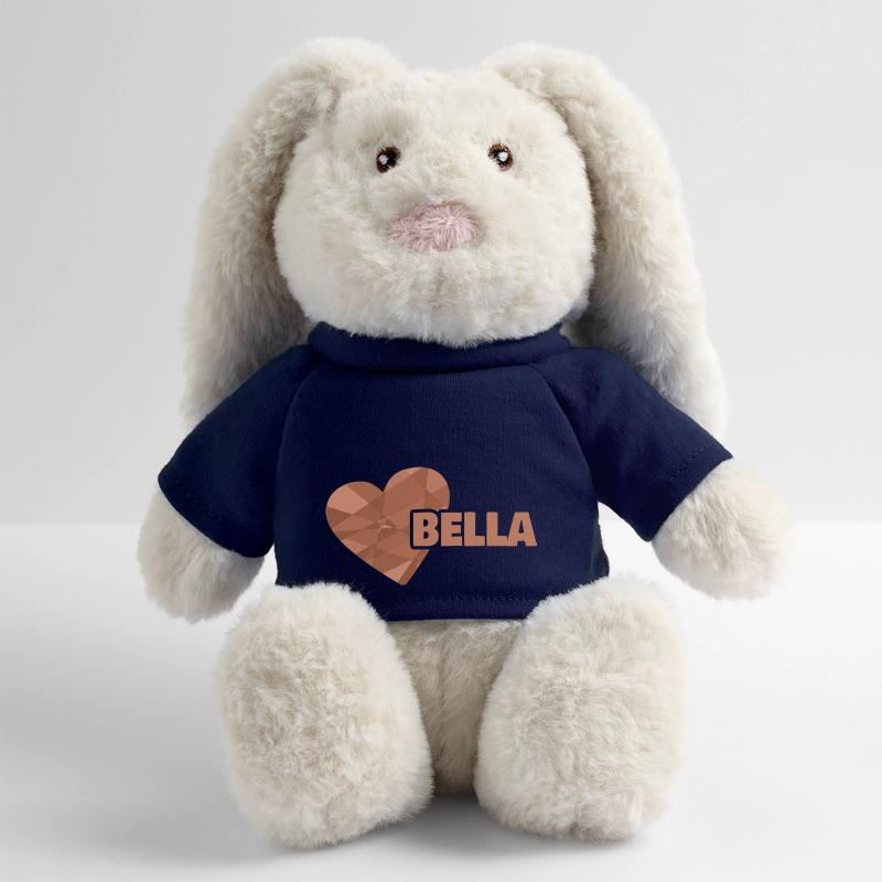 Bella Lapin en peluche recyclé MiniFeet® Crème