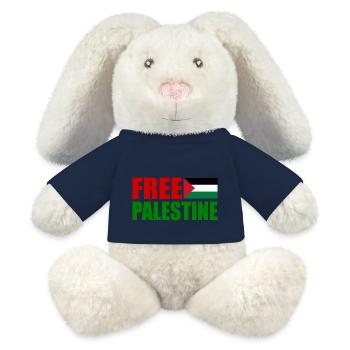 Free palestine - MiniFeet® RecycelHase® Bunny Cream - french navy - Front