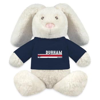 Durham England Vintage Design für Heritage-Liebhaber - MiniFeet® RecycelHase® Creme - French Navy - Vorne