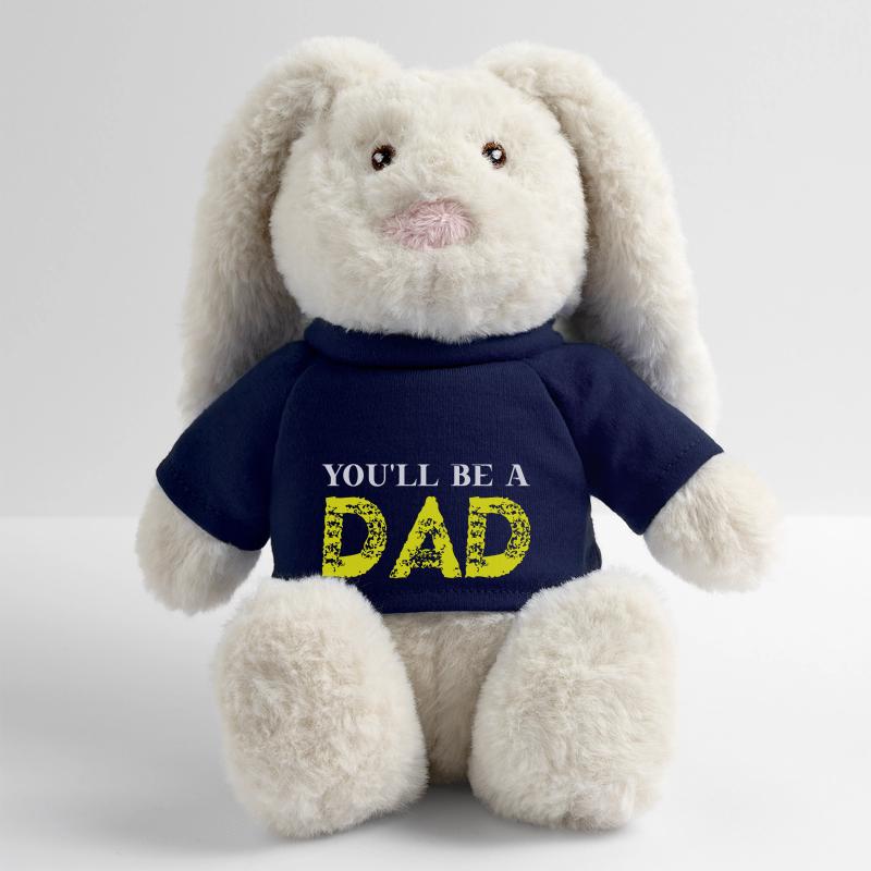 You'll be a DAD Geschenkidee werdender Vater MiniFeet® RecycelHase® Creme
