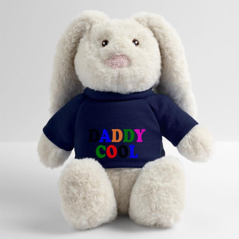 Daddy cool Lapin en peluche recyclé MiniFeet® Crème