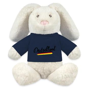 Deutschland - Germany - Bundesrepublik -Flagge BRD - MiniFeet® RecycelHase® Creme - French Navy - Vorne