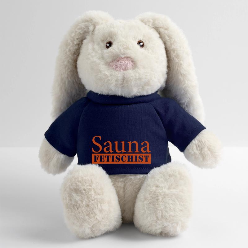Fétiches Sauna Lapin en peluche recyclé MiniFeet® Crème