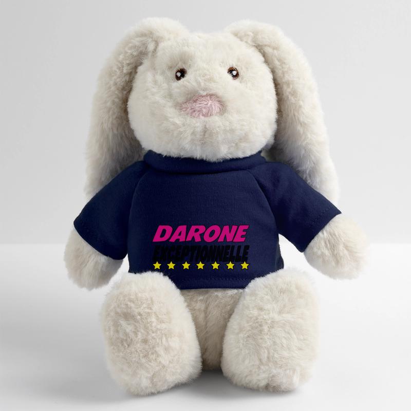 DARONE exceptionnelle Lapin en peluche recyclé MiniFeet® Crème