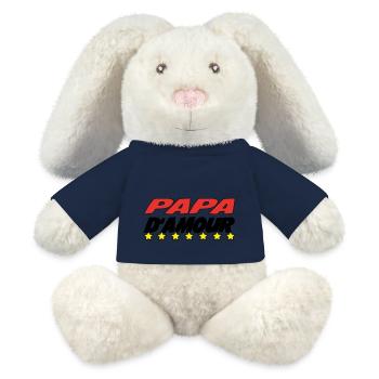 LOVE DAD - MiniFeet® RecycelHase® Bunny Cream - french navy - Front