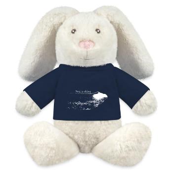 Görlitz | Berzdorfer See "Berzi" Holiday Lake - MiniFeet® RecycelHase® Bunny Cream - french navy - Front