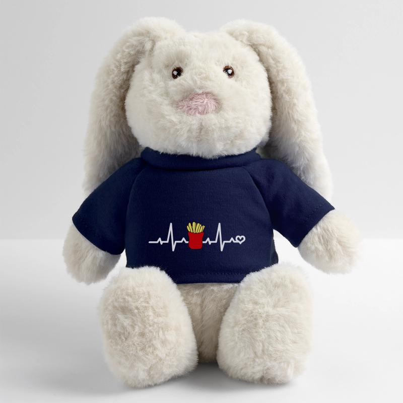 Frites Lapin en peluche recyclé MiniFeet® Crème