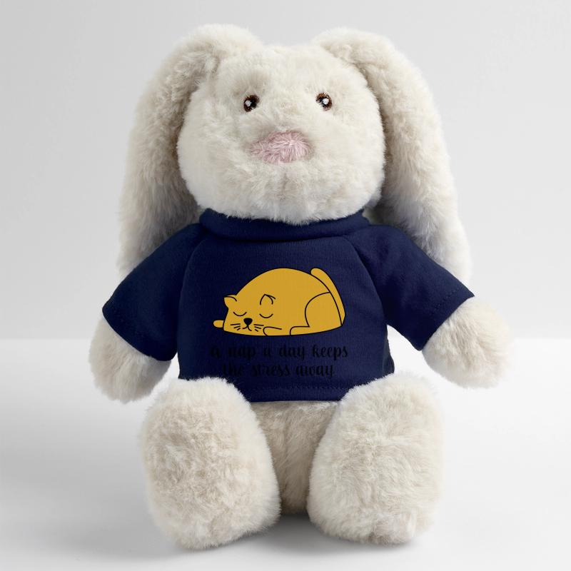 dormir Lapin en peluche recyclé MiniFeet® Crème