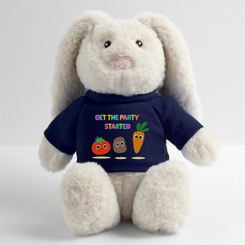 Veggie Party - Vegetable Party - Gift Idea MiniFeet® RecycelHase® Bunny Cream