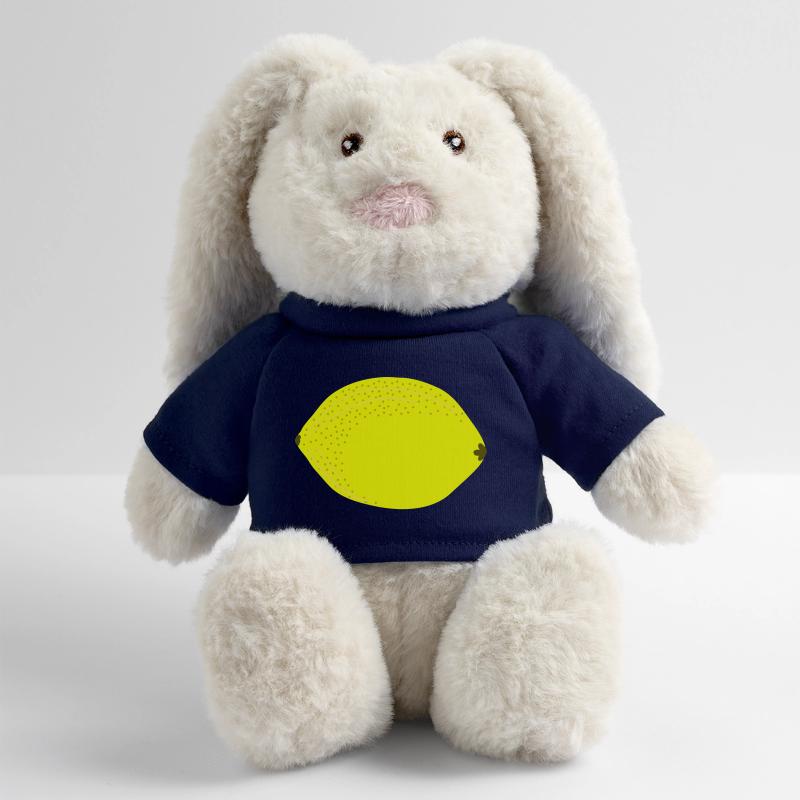 Bang Yellow Lemon, Fruit, Gift Idea MiniFeet® RecycelHase® Bunny Cream