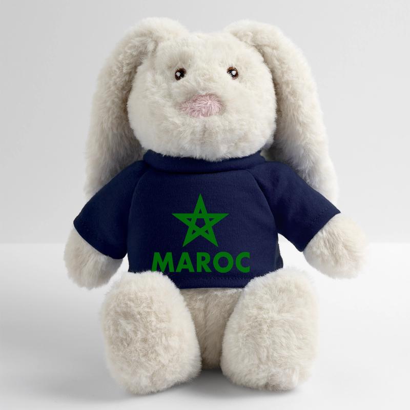 Maroc Lapin en peluche recyclé MiniFeet® Crème