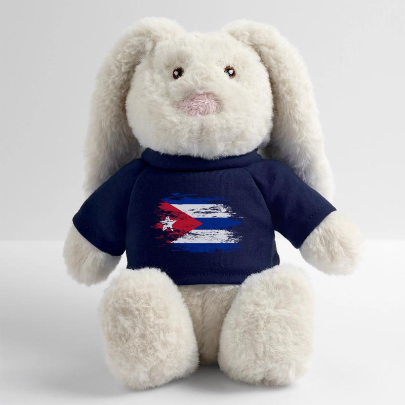 Drapeau cubain utilisé Lapin en peluche recyclé MiniFeet® Crème