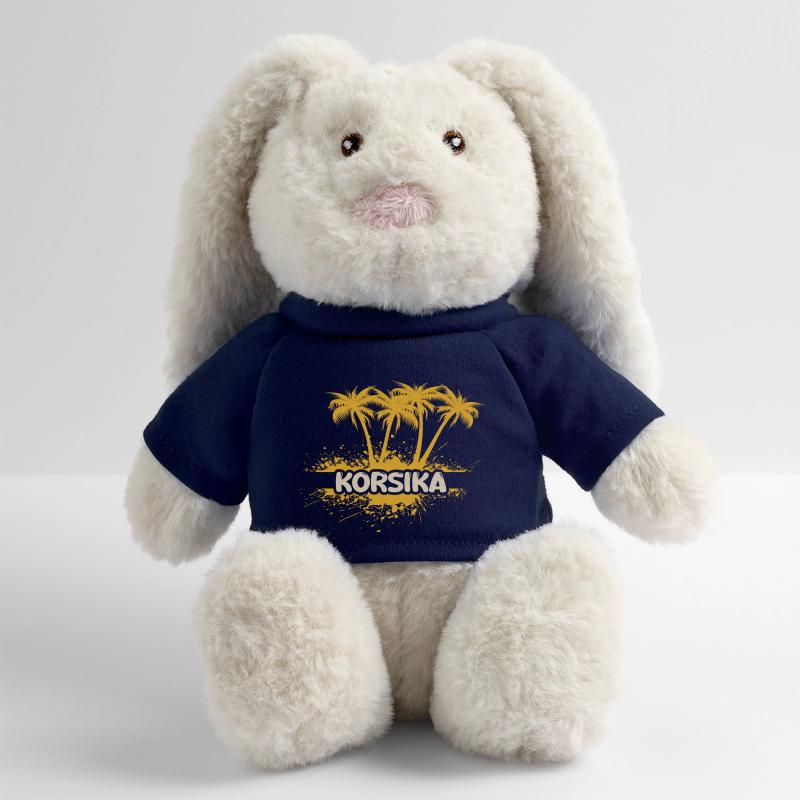 Corse Lapin en peluche recyclé MiniFeet® Crème