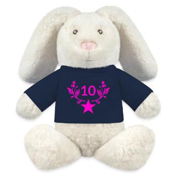 Birthday - MiniFeet® RecycelHase® Bunny Cream - french navy - Front