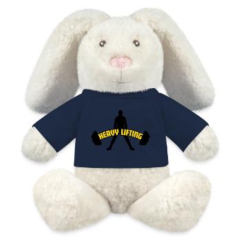 Levage de charges lourdes - Lapin en peluche recyclé MiniFeet® Crème - bleu marine - Devant