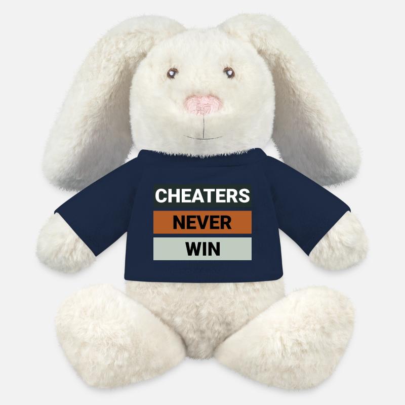 Cheaters Never Win - MiniFeet® RecycelHase® Bunny Cream - french navy