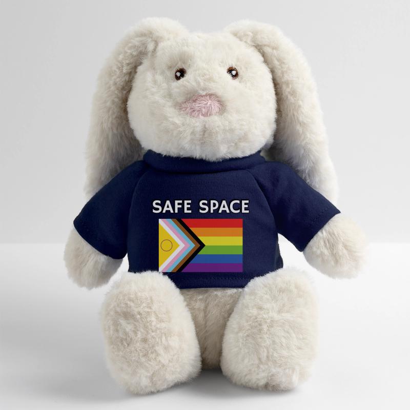 Fierté inclusive Lapin en peluche recyclé MiniFeet® Crème