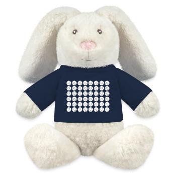 Joueurs de handball Handball - Lapin en peluche recyclé MiniFeet® Crème - bleu marine - Devant