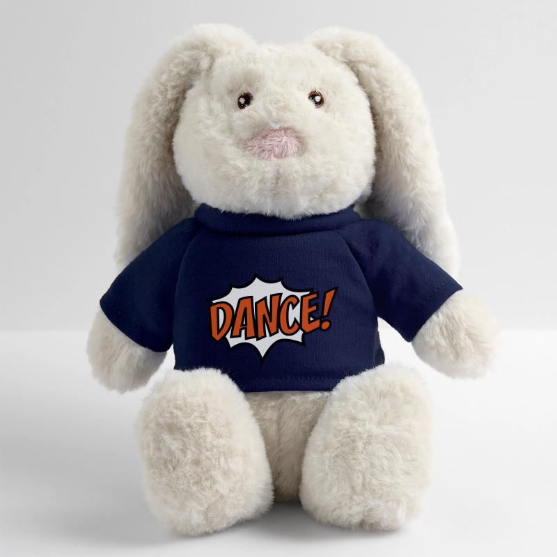 Danser Lapin en peluche recyclé MiniFeet® Crème