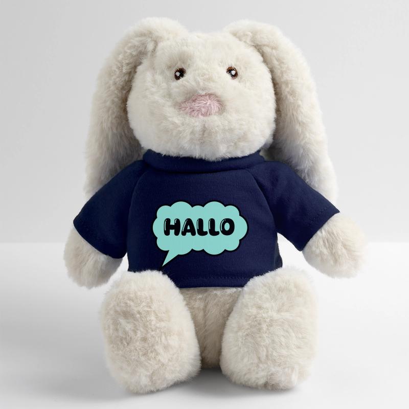 Speech bubble Hello MiniFeet® RecycelHase® Bunny Cream
