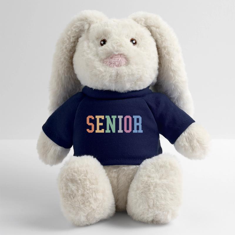 Senior - Student Class Retro Graduation Party Gift MiniFeet® RecycelHase® Bunny Cream