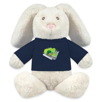 witizge schildkröte auf laufband - MiniFeet® RecycelHase® Creme - French Navy - Vorne