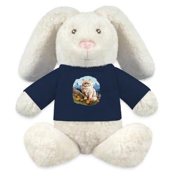 Persian Cat Perser Katze - MiniFeet® RecycelHase® Creme - French Navy - Vorne