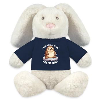 I've weighed, I'm too small, a sloth - MiniFeet® RecycelHase® Bunny Cream - french navy - Front