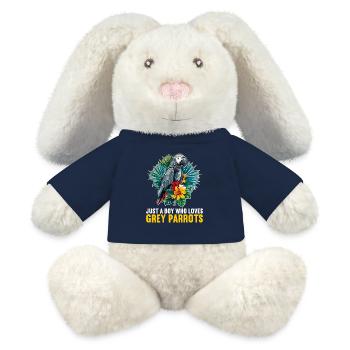 Graupapageien Graupapagei - MiniFeet® RecycelHase® Creme - French Navy - Vorne