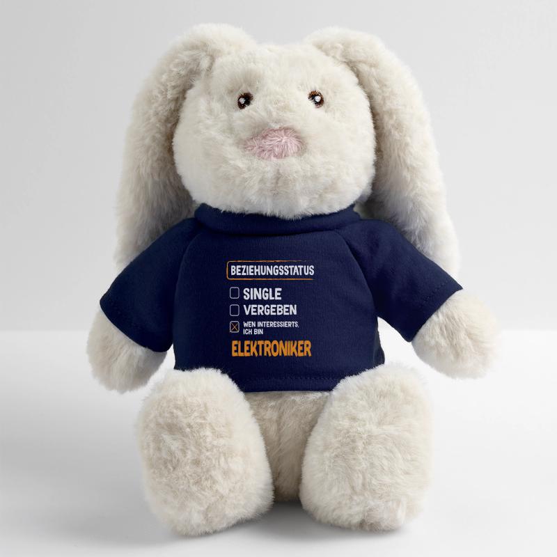 Statut de la relation de technicien en électronique Lapin en peluche recyclé MiniFeet® Crème