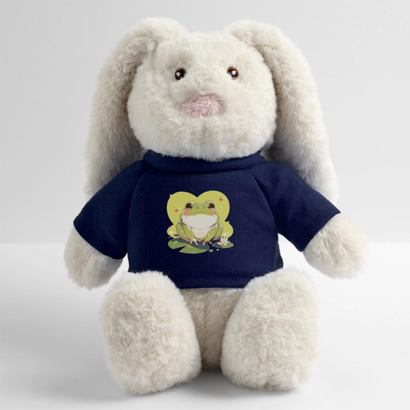 Crapaud crapaud crapaud Lapin en peluche recyclé MiniFeet® Crème