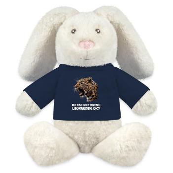 Leoparden Leopard - MiniFeet® RecycelHase® Bunny Cream - french navy - Front