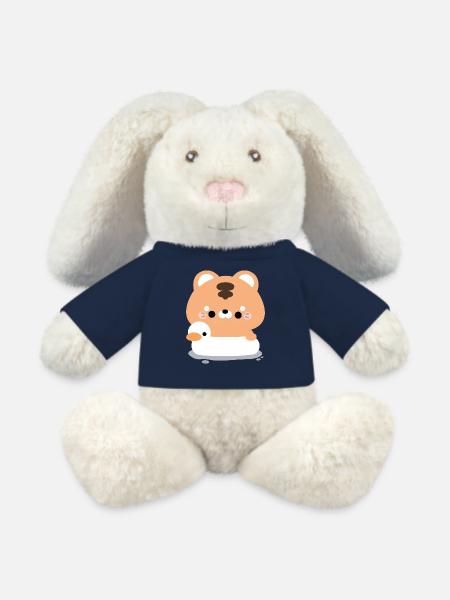 Tiger Swimming - MiniFeet® RecycelHase® Bunny Cream - french navy