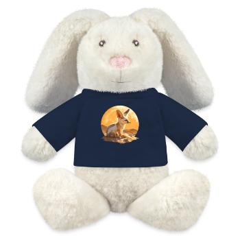 Fennec Fox Fenneks Fennek - MiniFeet® RecycelHase® Bunny Cream - french navy - Front