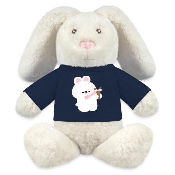 Hasenliebe Teil 1 - MiniFeet® RecycelHase® Creme - French Navy - Vorne