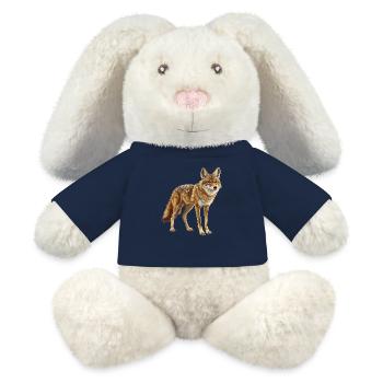 Chacals Chacal - Lapin en peluche recyclé MiniFeet® Crème - bleu marine - Devant