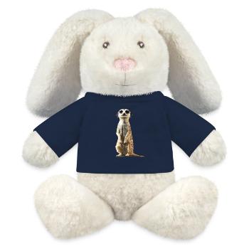 Meerkat Erdmännchen - MiniFeet® RecycelHase® Creme - French Navy - Vorne